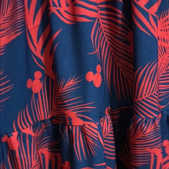 Disney Navy and Red Tropical Dress - Picture 7 of 14